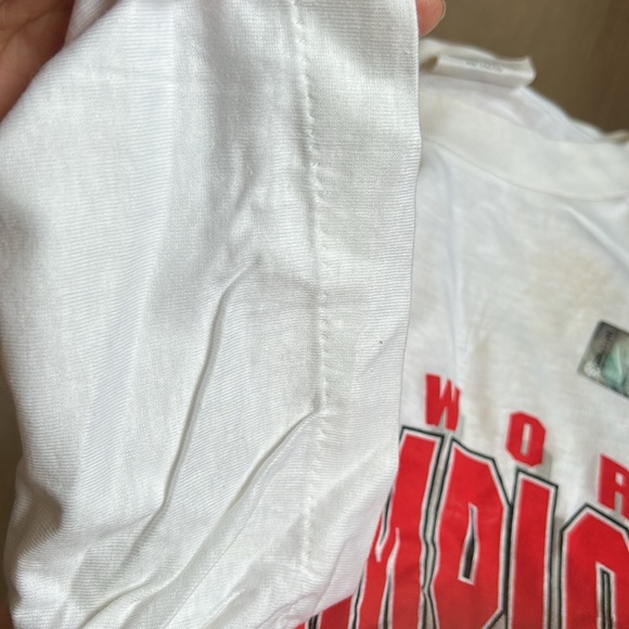 Vintage Chicago Bulls 1998 Championship T Shirt True Fan single stitch size L - Picture 6 of 7